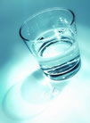 Vaso de agua.