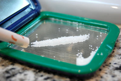 Espejo con cocaina
